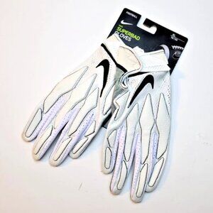 Nike NFL Superbad White Knit TG/EG Football Gloves PGF764-184 Size XL
